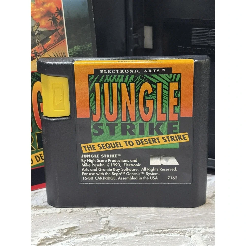 Sega Genesis Bundle Jungle Strike Jeopardy Super Battleship CIB Games NM